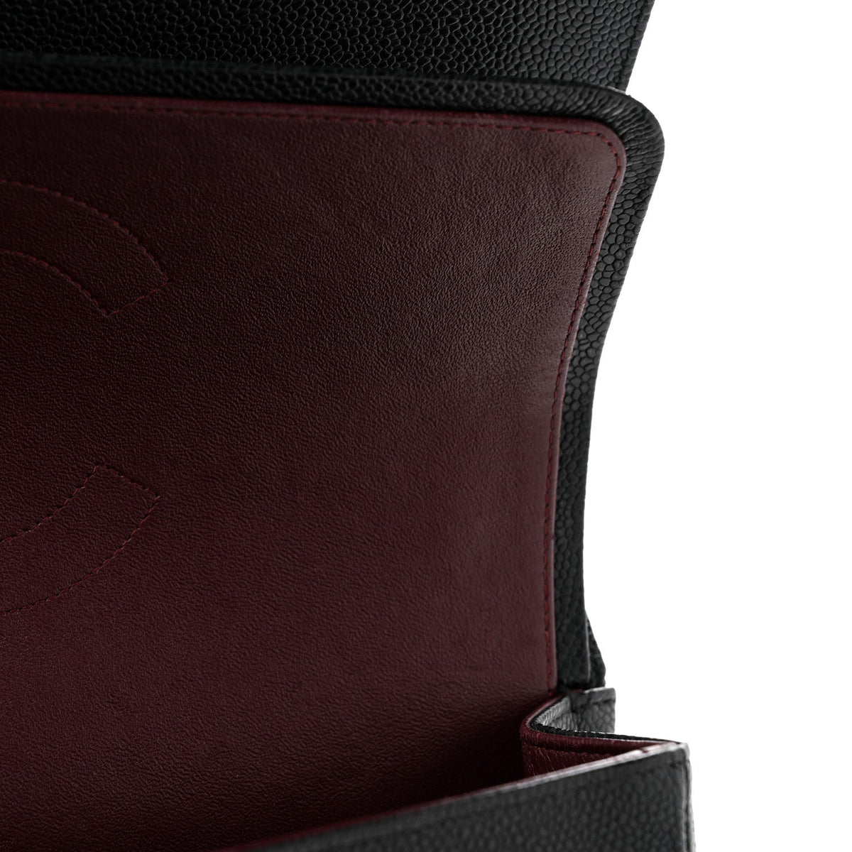 Caviar Quilted Jumbo Double Flap Black wholesalehk.shop