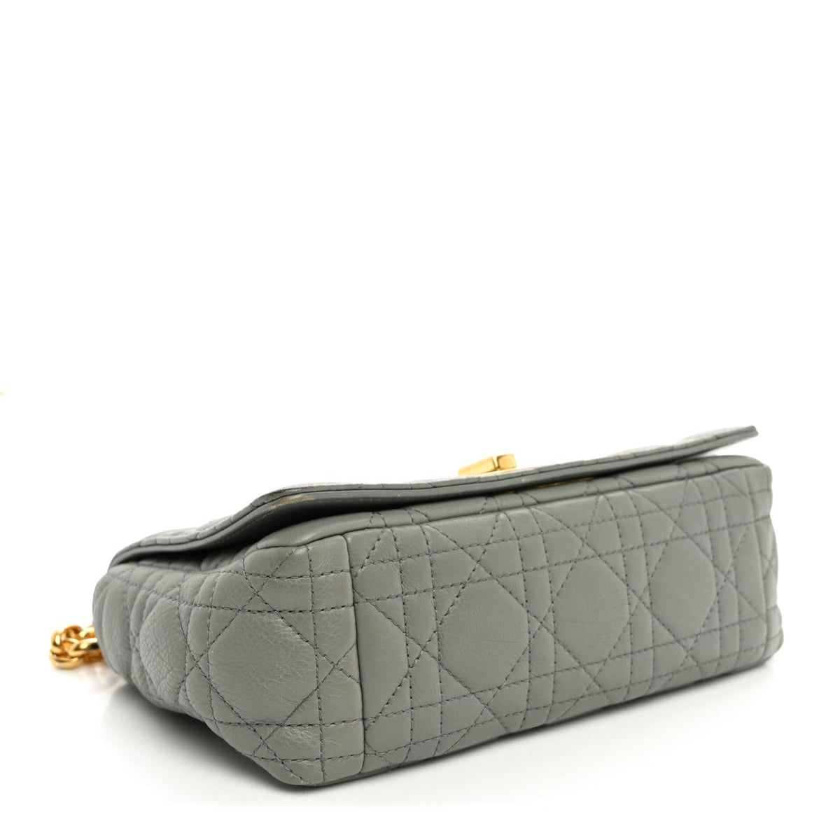 Calfskin Cannage Small Caro Bag Grey wholesalehk.shop