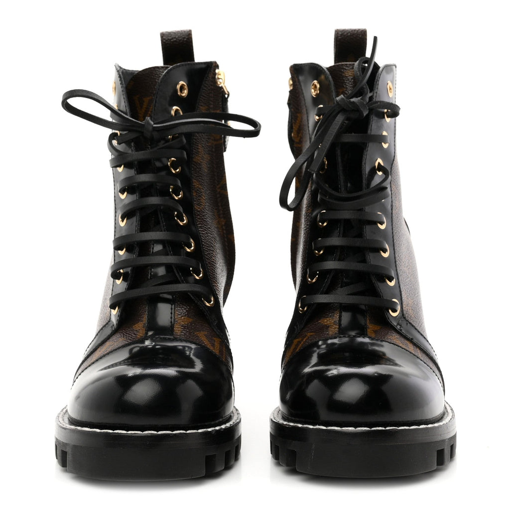 Patent Calfskin Monogram Star Trail Ankle Boots 39 Black £¨ Direct shipment via from wholesalehk.shop