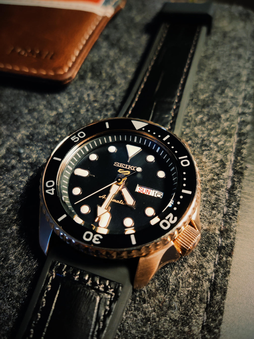 Seiko 5 Sport SKX Automatic Black Dial Black Silicone Strap Watch For Men - SRPD76K1 wholesalehk.shop