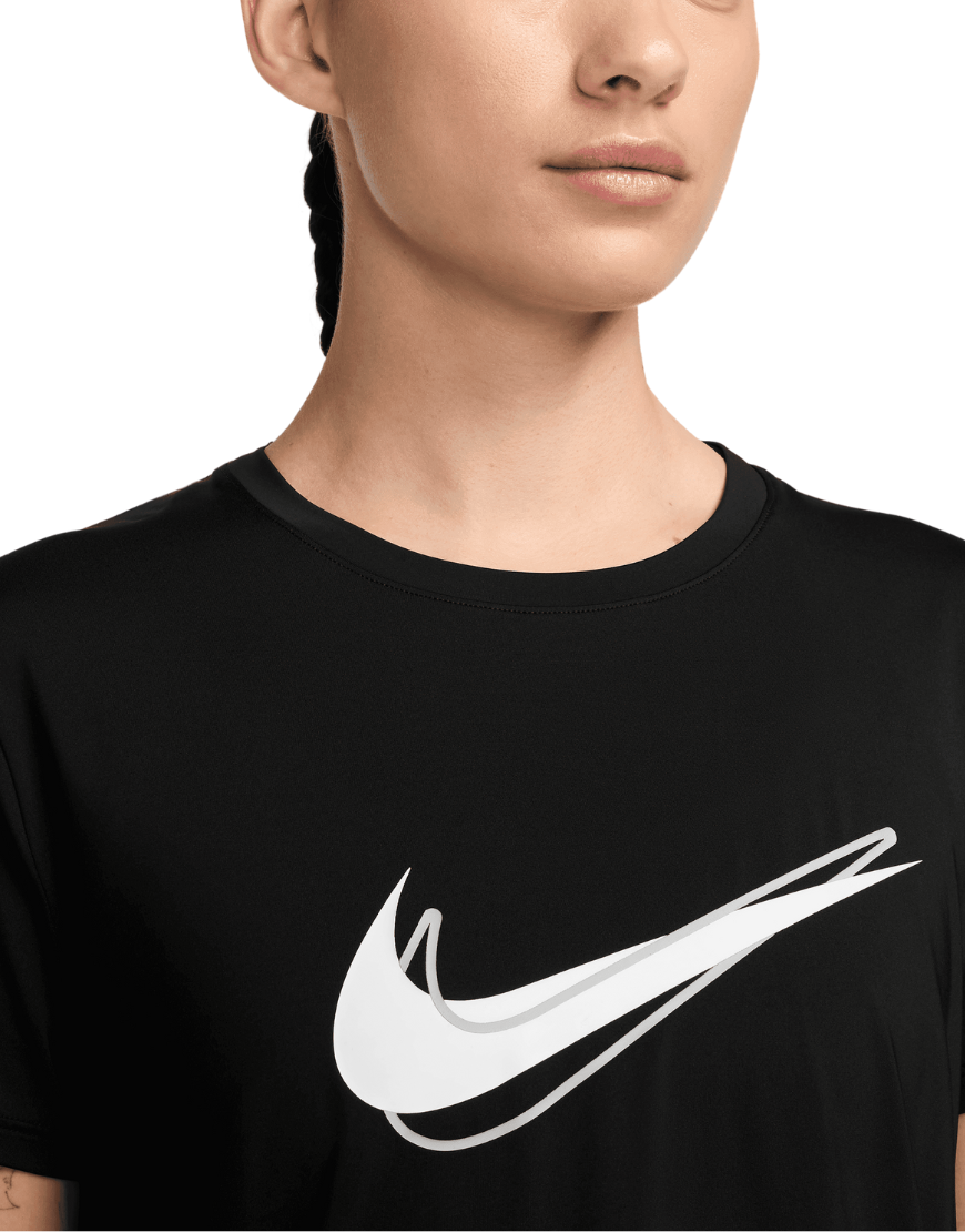 2026 New Arrival Women's One Swoosh Dri-FIT Short-Sleeve Tee :Black wholesalehk.shop