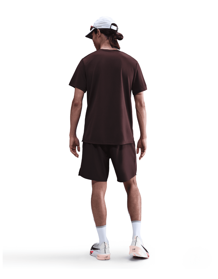 2026 New Arrival Men's Dri-FIT UV Running Miler Top :Burgundy Crush wholesalehk.shop