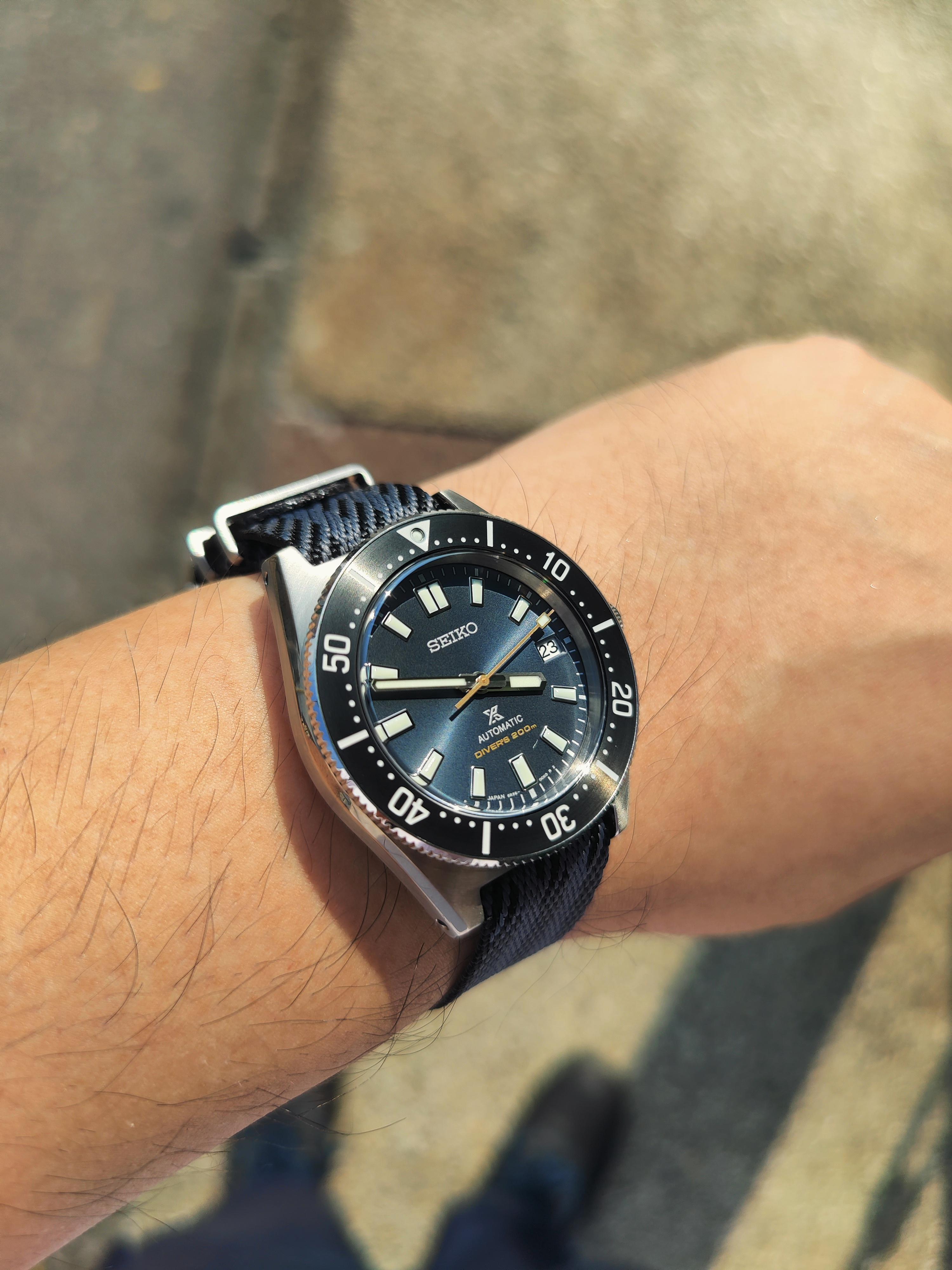 Seiko Prospex Automatic 1965 Dive 55th Anniversary Limited Edtion Blue Dial Silver Steel Strap Watch For Men - SPB149J1 wholesalehk.shop