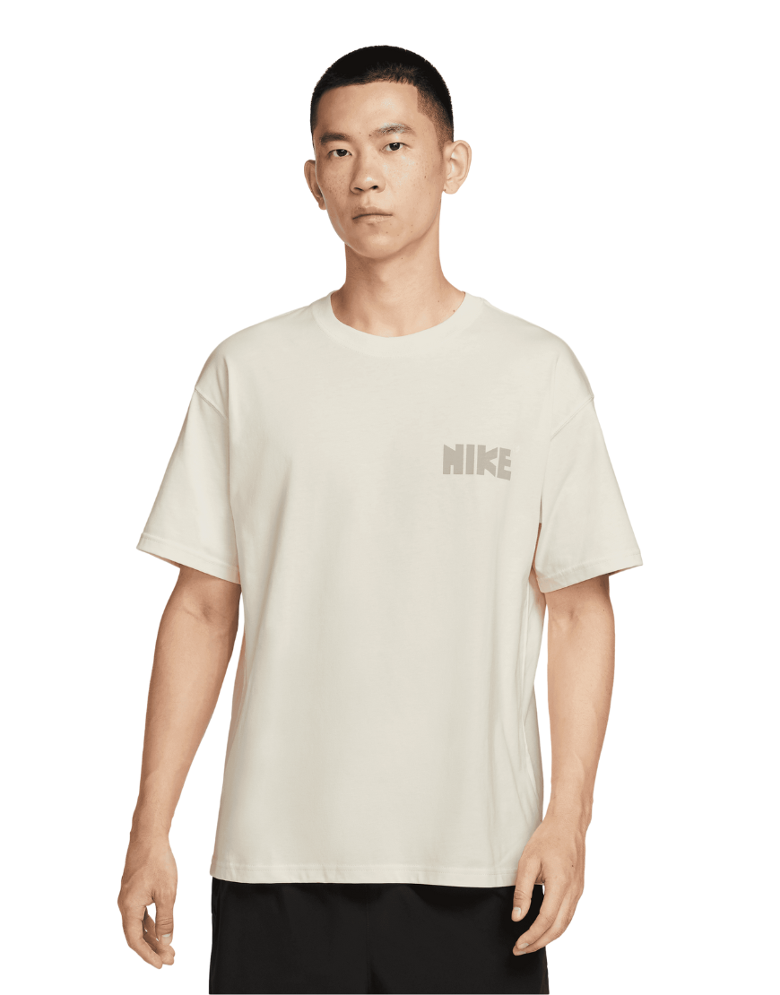 2026 New Arrival Men's Nike M90 Running T-Shirt :Soft Pearl wholesalehk.shop