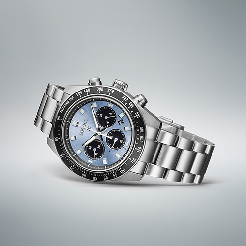 Seiko Prospex Speedtimer 41.4 Solar Chronograph Blue Dial Silver Steel Strap Watch for Men - SSC935 wholesalehk.shop