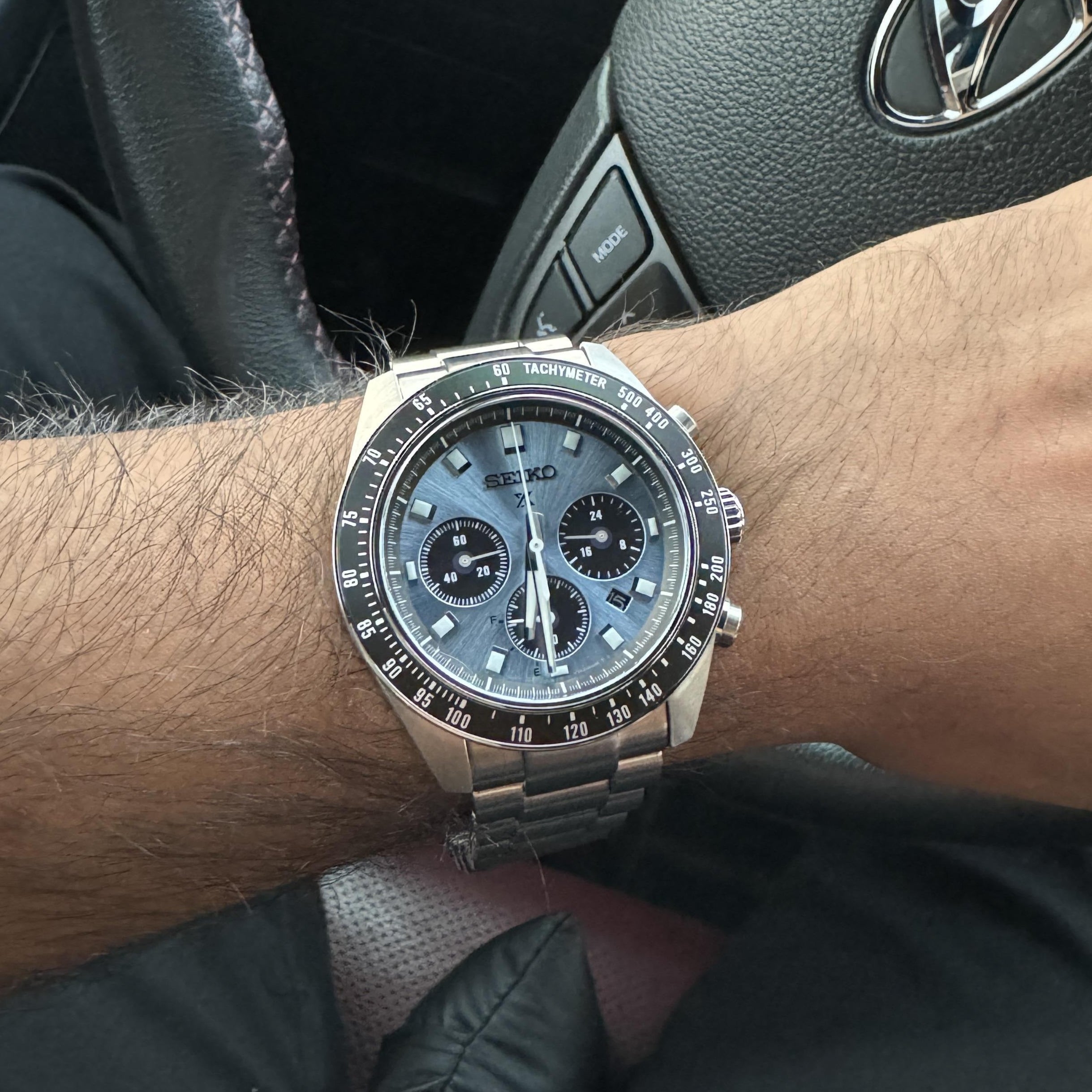 Seiko Prospex Speedtimer 41.4 Solar Chronograph Blue Dial Silver Steel Strap Watch for Men - SSC935 wholesalehk.shop