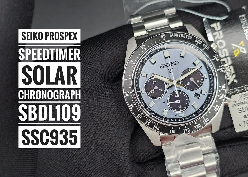 Seiko Prospex Speedtimer 41.4 Solar Chronograph Blue Dial Silver Steel Strap Watch for Men - SSC935 wholesalehk.shop