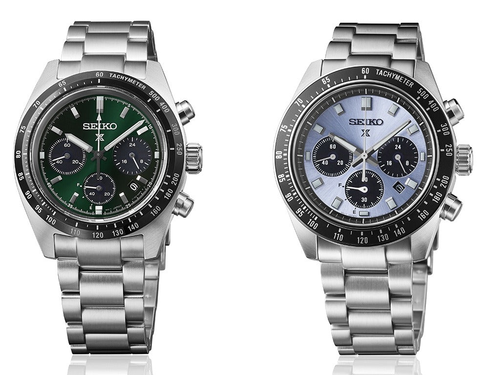 Seiko Prospex Speedtimer 41.4 Solar Chronograph Blue Dial Silver Steel Strap Watch for Men - SSC935 wholesalehk.shop
