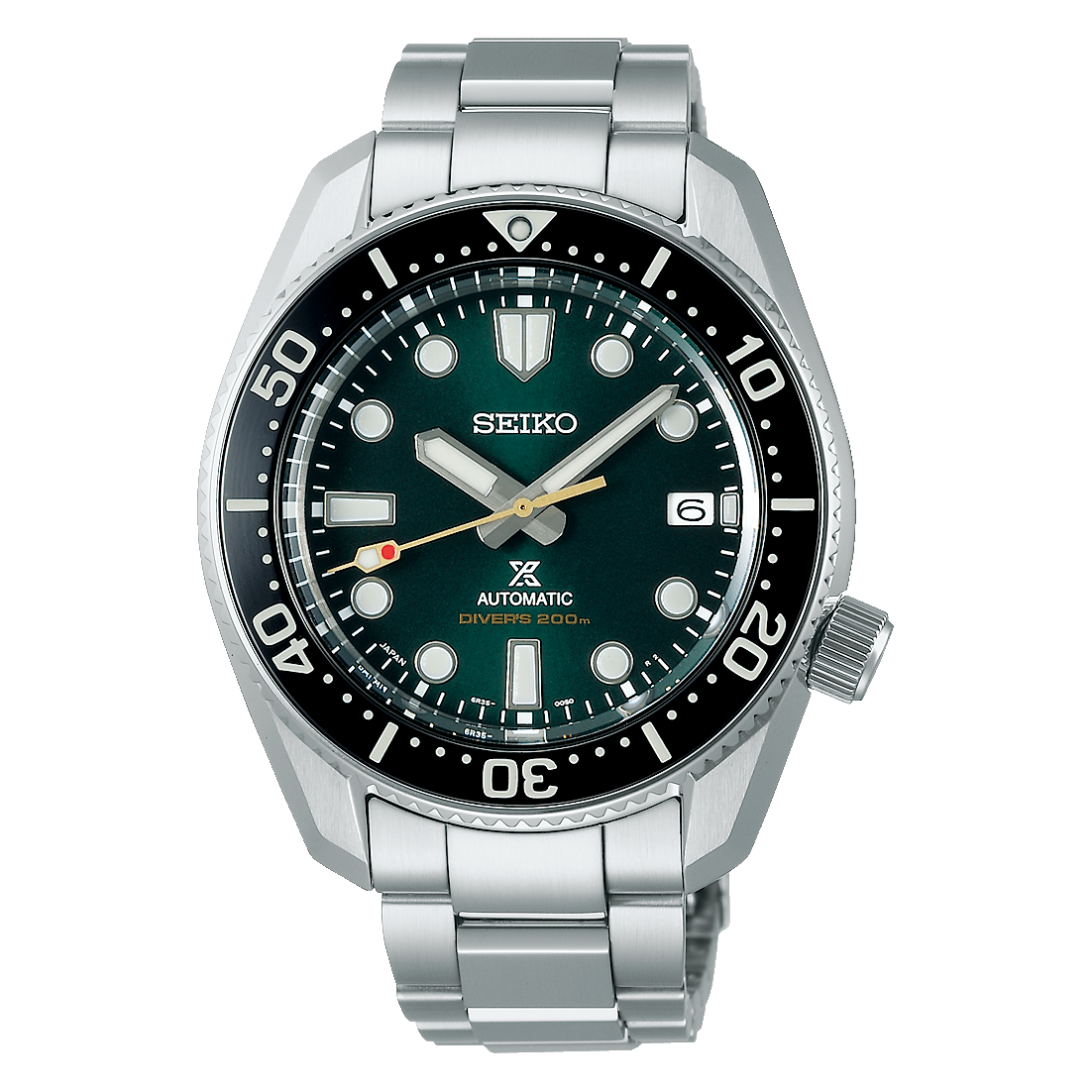 Seiko Prospex 140th Anniversary Limited Edition Automatic Scuba Divers Green Dial Silver Steel Strap Watch for Men - SPB207J1 wholesalehk.shop