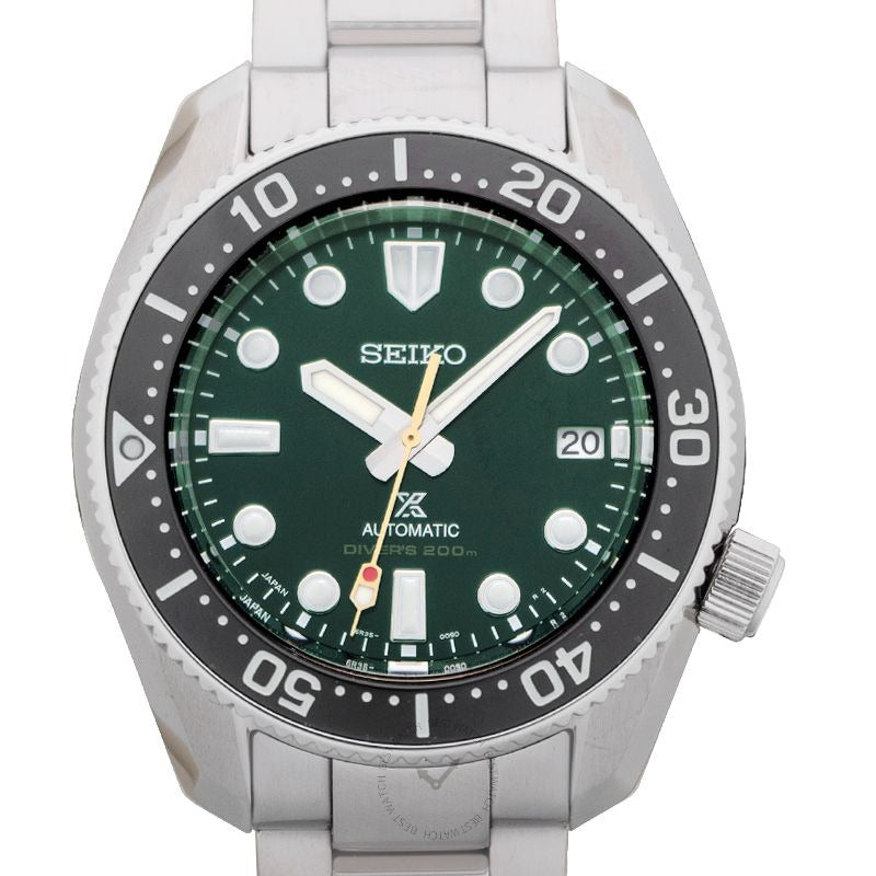 Seiko Prospex 140th Anniversary Limited Edition Automatic Scuba Divers Green Dial Silver Steel Strap Watch for Men - SPB207J1 wholesalehk.shop