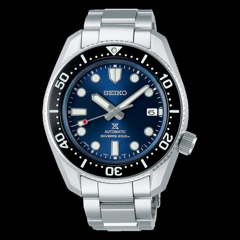 Seiko Prospex Marinemaster Automatic Scuba Divers Blue Dial Silver Steel Strap Watch for Men - SPB187J1 wholesalehk.shop