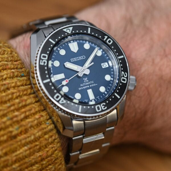 Seiko Prospex Marinemaster Automatic Scuba Divers Blue Dial Silver Steel Strap Watch for Men - SPB187J1 wholesalehk.shop
