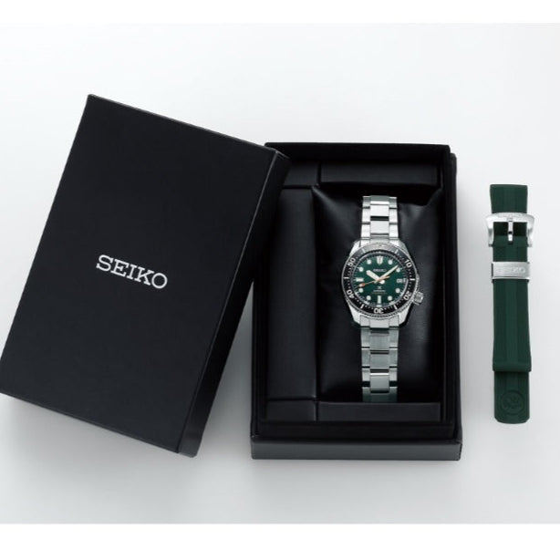 Seiko Prospex 140th Anniversary Limited Edition Automatic Scuba Divers Green Dial Silver Steel Strap Watch for Men - SPB207J1 wholesalehk.shop
