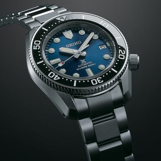 Seiko Prospex Marinemaster Automatic Scuba Divers Blue Dial Silver Steel Strap Watch for Men - SPB187J1 wholesalehk.shop