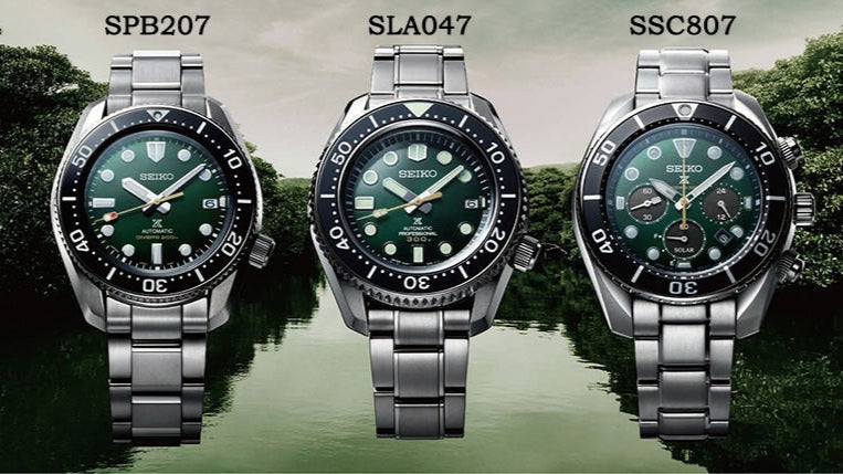 Seiko Prospex 140th Anniversary Limited Edition Automatic Scuba Divers Green Dial Silver Steel Strap Watch for Men - SPB207J1 wholesalehk.shop