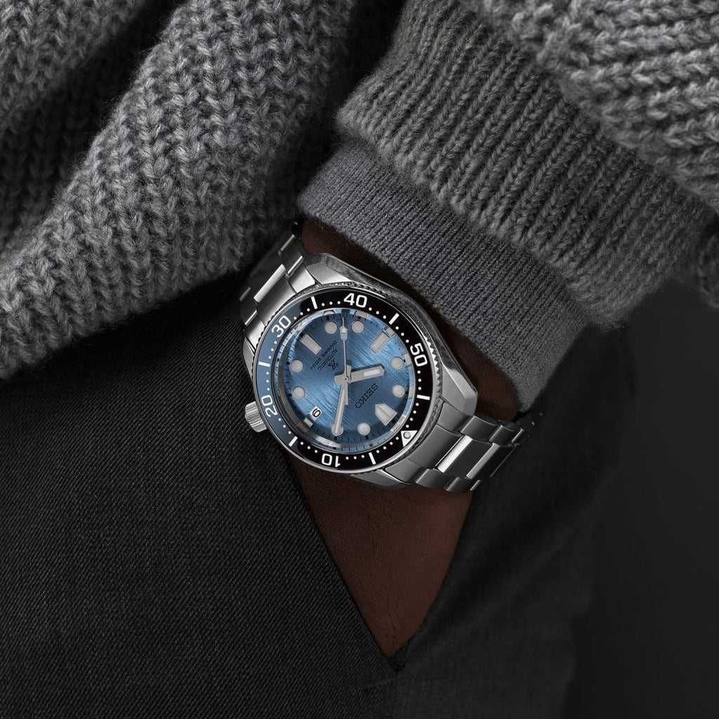 Seiko Prospex Glacier Save The Ocean Special Edition Automatic Blue Dial Silver Steel Strap Watch for Men - SPB299J1 wholesalehk.shop