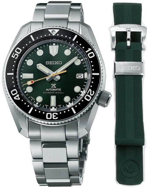 Seiko Prospex 140th Anniversary Limited Edition Automatic Scuba Divers Green Dial Silver Steel Strap Watch for Men - SPB207J1 wholesalehk.shop