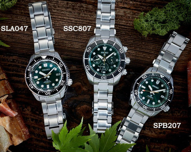 Seiko Prospex 140th Anniversary Limited Edition Automatic Scuba Divers Green Dial Silver Steel Strap Watch for Men - SPB207J1 wholesalehk.shop