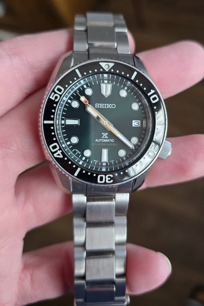 Seiko Prospex 140th Anniversary Limited Edition Automatic Scuba Divers Green Dial Silver Steel Strap Watch for Men - SPB207J1 wholesalehk.shop