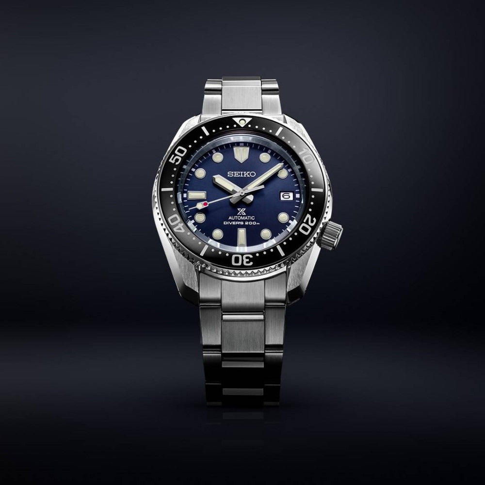 Seiko Prospex Marinemaster Automatic Scuba Divers Blue Dial Silver Steel Strap Watch for Men - SPB187J1 wholesalehk.shop