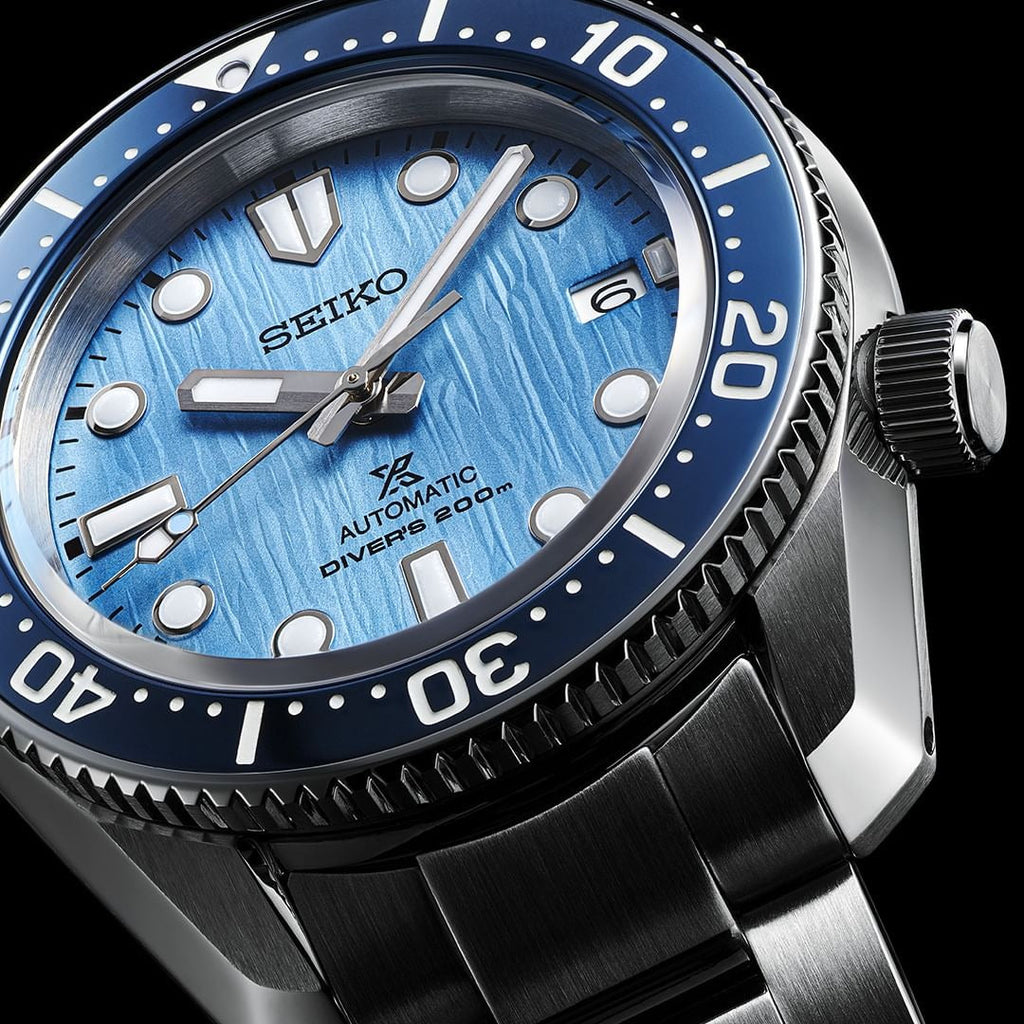 Seiko Prospex Glacier Save The Ocean Special Edition Automatic Blue Dial Silver Steel Strap Watch for Men - SPB299J1 wholesalehk.shop
