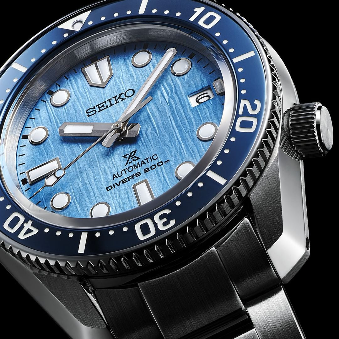 Seiko Prospex Glacier Save The Ocean Special Edition Automatic Blue Dial Silver Steel Strap Watch for Men - SPB299J1 wholesalehk.shop