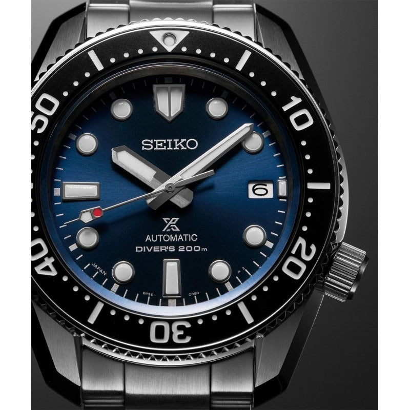 Seiko Prospex Marinemaster Automatic Scuba Divers Blue Dial Silver Steel Strap Watch for Men - SPB187J1 wholesalehk.shop