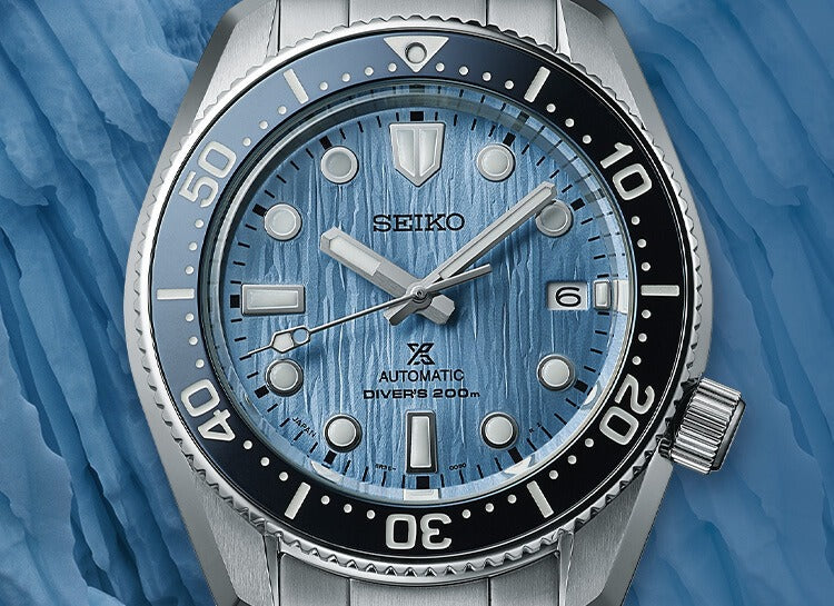 Seiko Prospex Glacier Save The Ocean Special Edition Automatic Blue Dial Silver Steel Strap Watch for Men - SPB299J1 wholesalehk.shop
