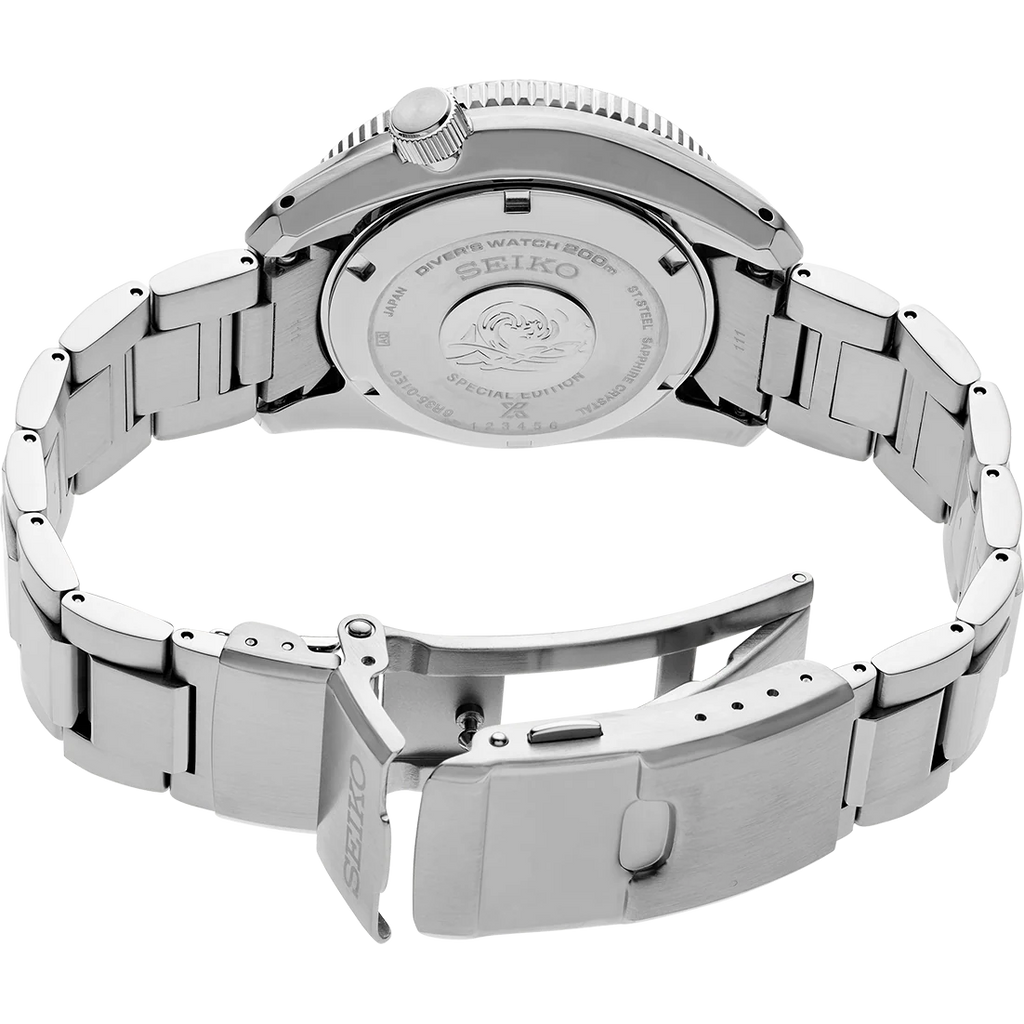 Seiko Prospex Glacier Save The Ocean Special Edition Automatic Blue Dial Silver Steel Strap Watch for Men - SPB299J1 wholesalehk.shop