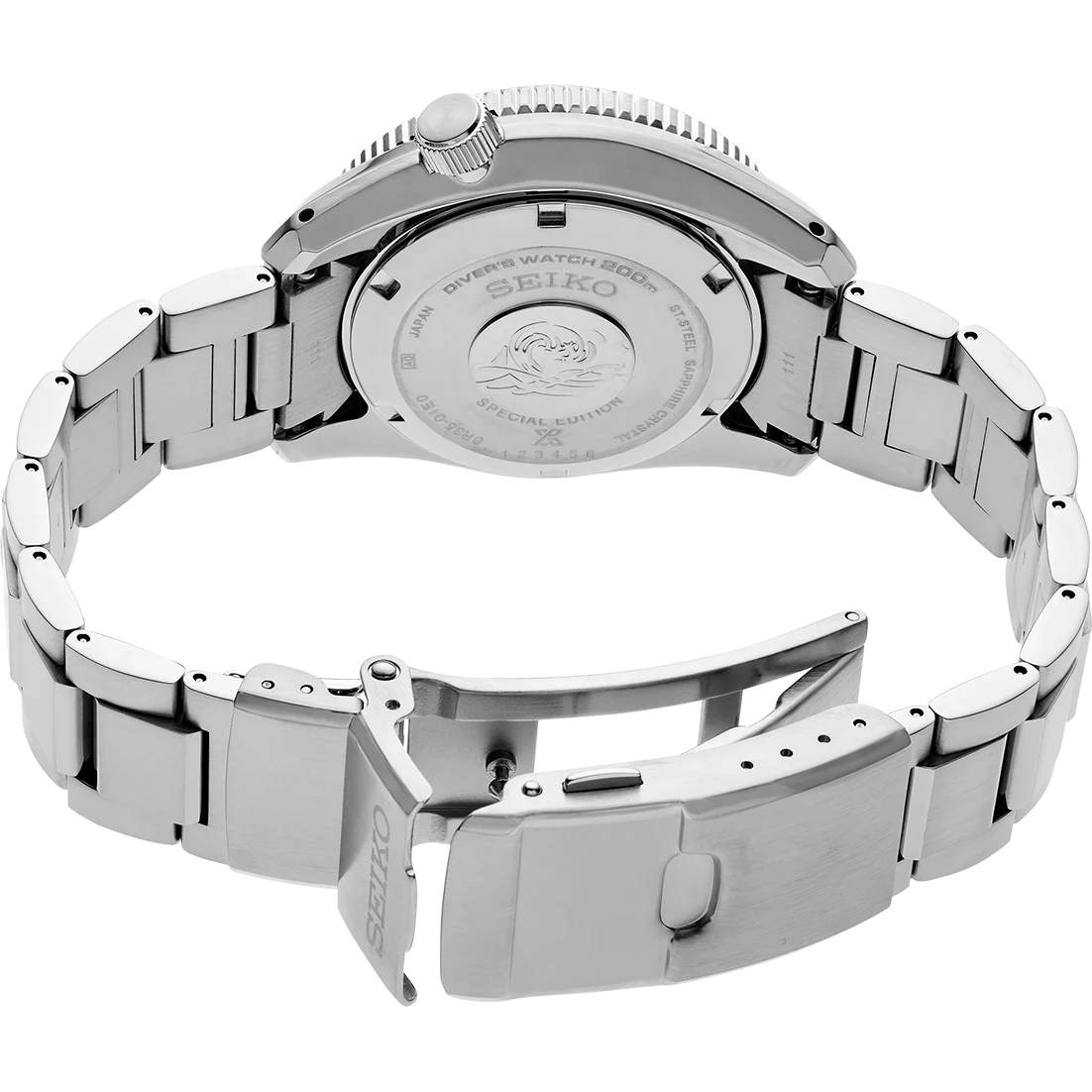 Seiko Prospex Glacier Save The Ocean Special Edition Automatic Blue Dial Silver Steel Strap Watch for Men - SPB299J1 wholesalehk.shop