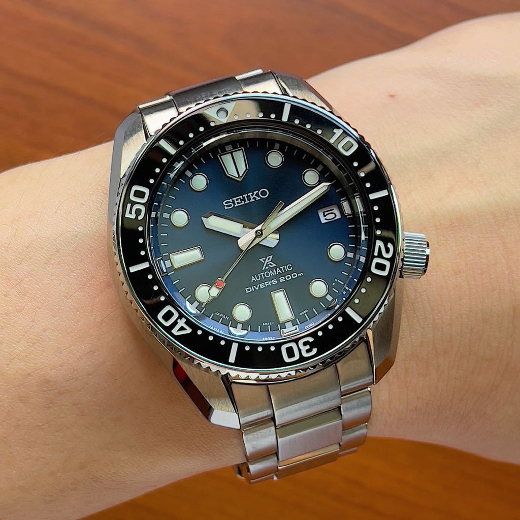 Seiko Prospex Marinemaster Automatic Scuba Divers Blue Dial Silver Steel Strap Watch for Men - SPB187J1 wholesalehk.shop
