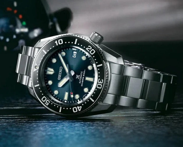 Seiko Prospex Marinemaster Automatic Scuba Divers Blue Dial Silver Steel Strap Watch for Men - SPB187J1 wholesalehk.shop