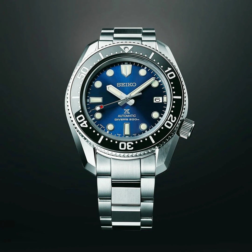 Seiko Prospex Marinemaster Automatic Scuba Divers Blue Dial Silver Steel Strap Watch for Men - SPB187J1 wholesalehk.shop