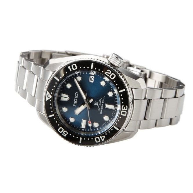 Seiko Prospex Marinemaster Automatic Scuba Divers Blue Dial Silver Steel Strap Watch for Men - SPB187J1 wholesalehk.shop