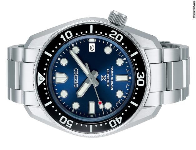 Seiko Prospex Marinemaster Automatic Scuba Divers Blue Dial Silver Steel Strap Watch for Men - SPB187J1 wholesalehk.shop