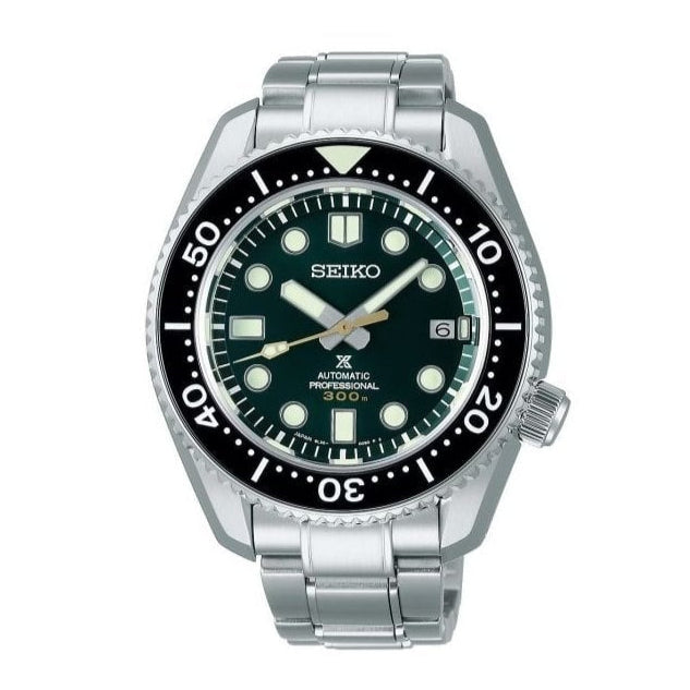 Seiko Prospex 140th Anniversary Limited Edition Automatic Scuba Divers Green Dial Silver Steel Strap Watch for Men - SPB207J1 wholesalehk.shop