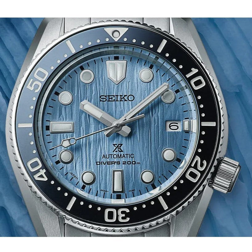 Seiko Prospex Glacier Save The Ocean Special Edition Automatic Blue Dial Silver Steel Strap Watch for Men - SPB299J1 wholesalehk.shop