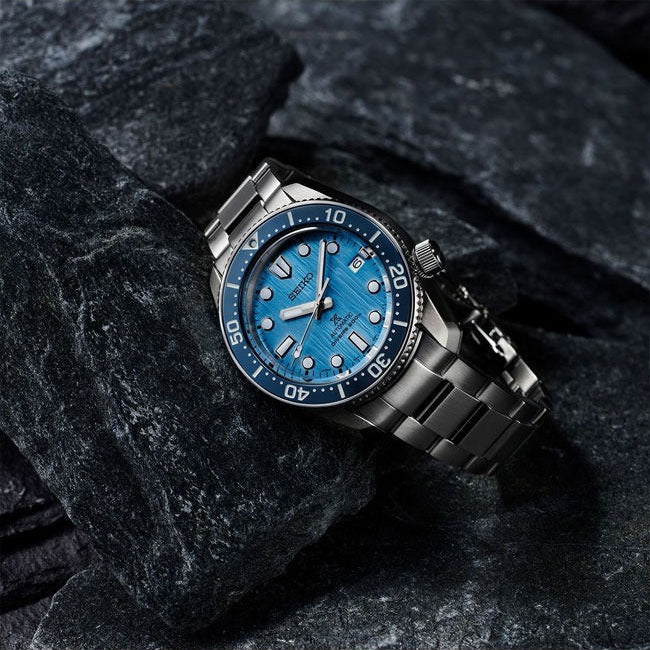 Seiko Prospex Glacier Save The Ocean Special Edition Automatic Blue Dial Silver Steel Strap Watch for Men - SPB299J1 wholesalehk.shop