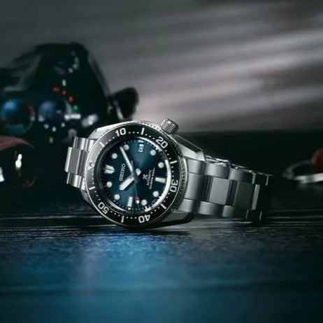 Seiko Prospex Marinemaster Automatic Scuba Divers Blue Dial Silver Steel Strap Watch for Men - SPB187J1 wholesalehk.shop