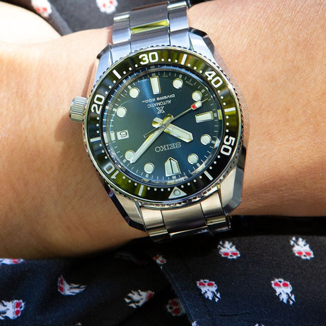 Seiko Prospex Marinemaster Automatic Scuba Divers Blue Dial Silver Steel Strap Watch for Men - SPB187J1 wholesalehk.shop