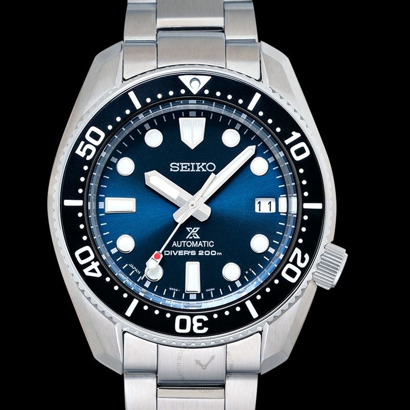 Seiko Prospex Marinemaster Automatic Scuba Divers Blue Dial Silver Steel Strap Watch for Men - SPB187J1 wholesalehk.shop