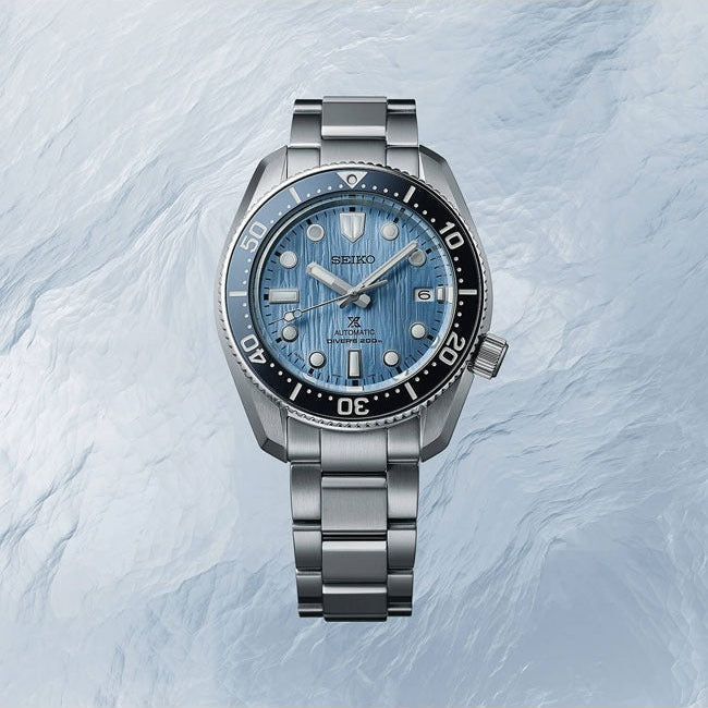 Seiko Prospex Glacier Save The Ocean Special Edition Automatic Blue Dial Silver Steel Strap Watch for Men - SPB299J1 wholesalehk.shop