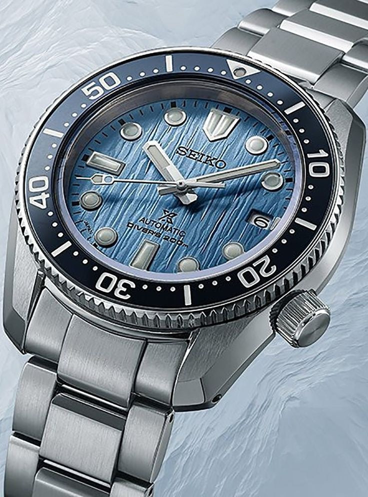 Seiko Prospex Glacier Save The Ocean Special Edition Automatic Blue Dial Silver Steel Strap Watch for Men - SPB299J1 wholesalehk.shop