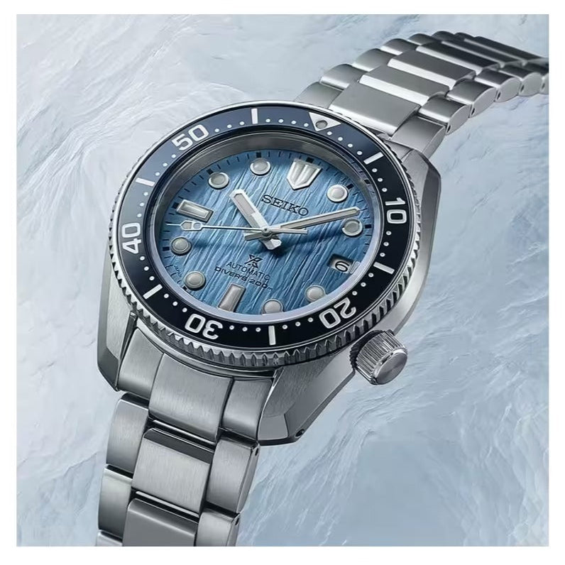 Seiko Prospex Glacier Save The Ocean Special Edition Automatic Blue Dial Silver Steel Strap Watch for Men - SPB299J1 wholesalehk.shop