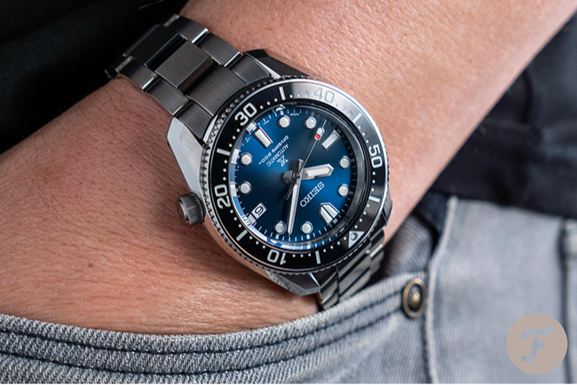 Seiko Prospex Marinemaster Automatic Scuba Divers Blue Dial Silver Steel Strap Watch for Men - SPB187J1 wholesalehk.shop