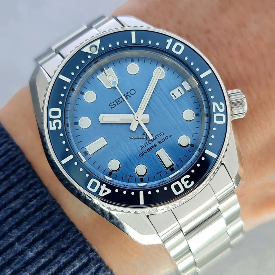 Seiko Prospex Glacier Save The Ocean Special Edition Automatic Blue Dial Silver Steel Strap Watch for Men - SPB299J1 wholesalehk.shop