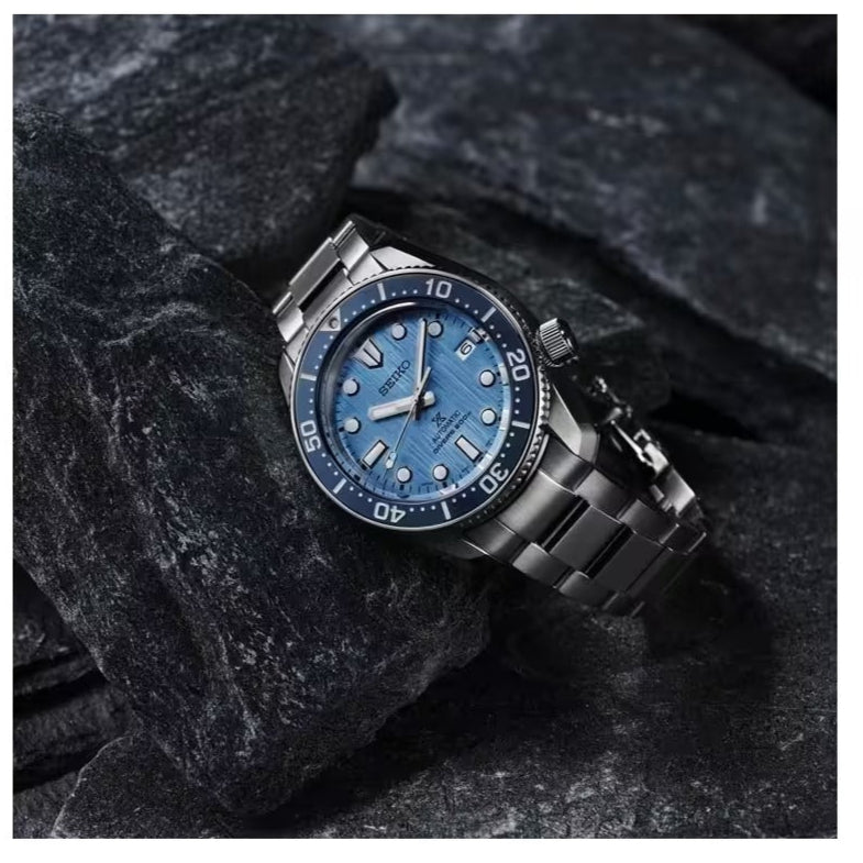 Seiko Prospex Glacier Save The Ocean Special Edition Automatic Blue Dial Silver Steel Strap Watch for Men - SPB299J1 wholesalehk.shop