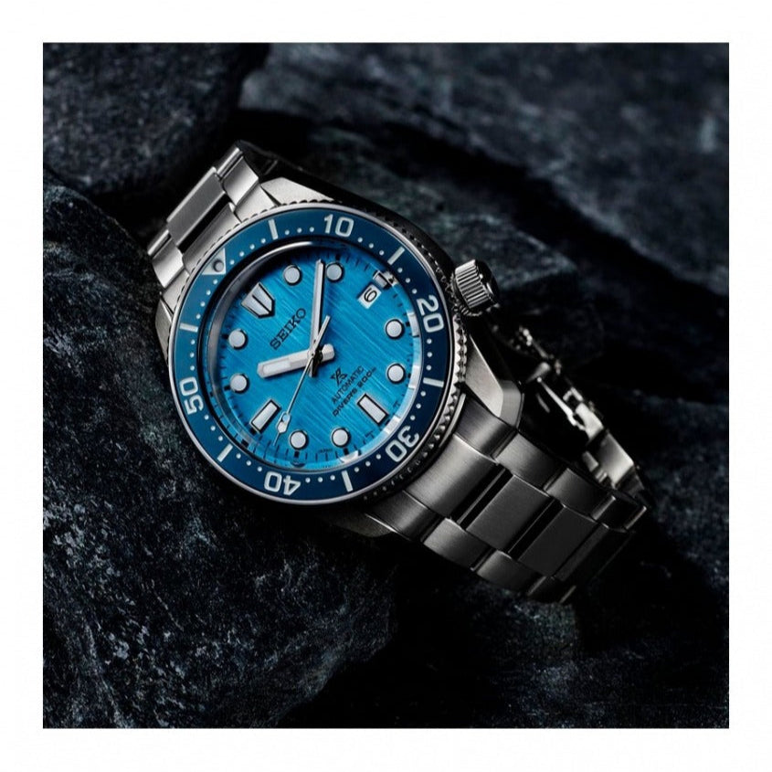 Seiko Prospex Glacier Save The Ocean Special Edition Automatic Blue Dial Silver Steel Strap Watch for Men - SPB299J1 wholesalehk.shop