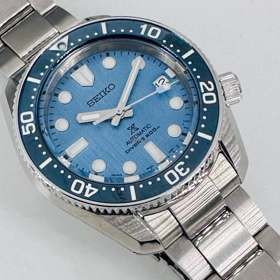 Seiko Prospex Glacier Save The Ocean Special Edition Automatic Blue Dial Silver Steel Strap Watch for Men - SPB299J1 wholesalehk.shop