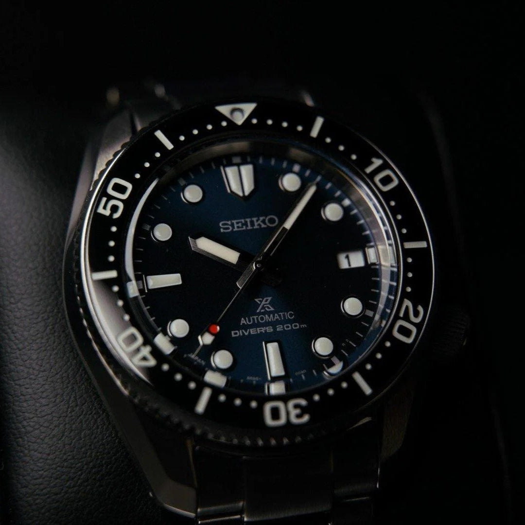 Seiko Prospex Marinemaster Automatic Scuba Divers Blue Dial Silver Steel Strap Watch for Men - SPB187J1 wholesalehk.shop